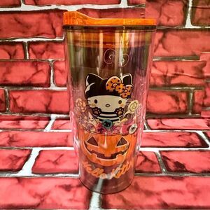 Hello Kitty Halloween Orange Pumpkin Tumbler
